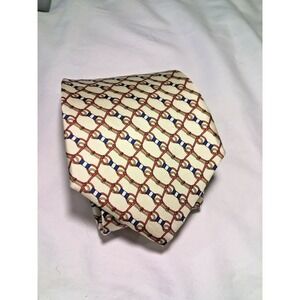 Windsor Tie Mens Silk Bit N Bridle Design Multicolor One Size Classic Dress